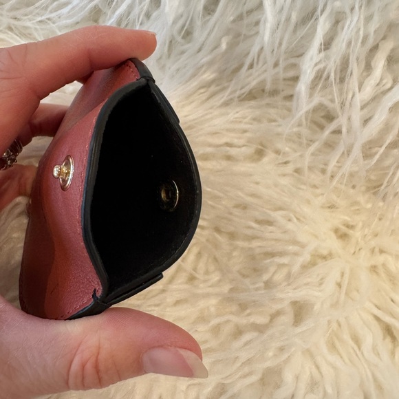 Burberry Antique Rose Leather Ladybug Coin Purse - Picture 2 of 4